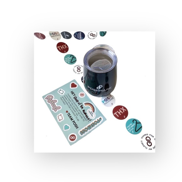 new Poshmark เผ Stemless Wine Tumbler เผ Coffee Cup เผ Black Stainless Steel - Picture 11 of 16